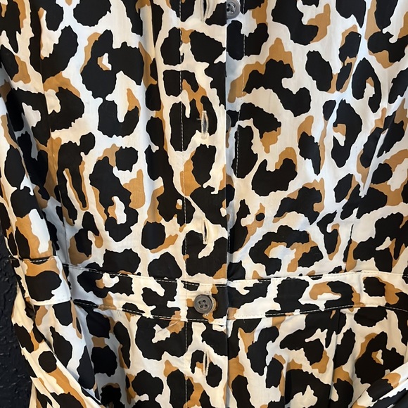 Jcrew leopard print dress. Size 6. - Picture 3 of 8